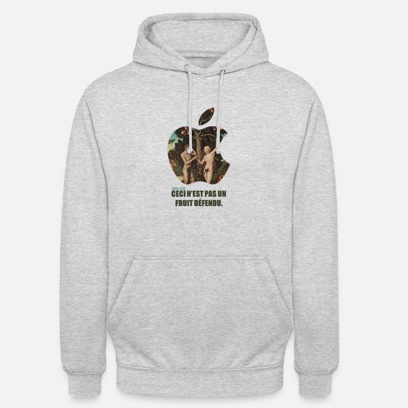 fruit defendu - Sweat-shirt à capuche unisexe - gris clair chiné