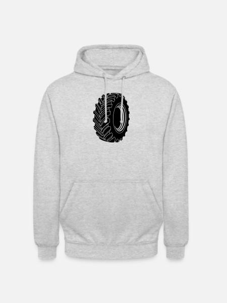 Autoreifen Schwertransport - Unisex Hoodie - Hellgrau meliert