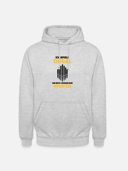 Orgel - Unisex Hoodie - Hellgrau meliert