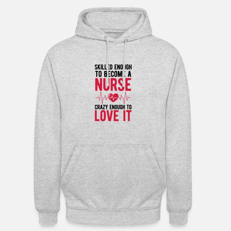 Krankenschwester - Unisex Hoodie - Hellgrau meliert