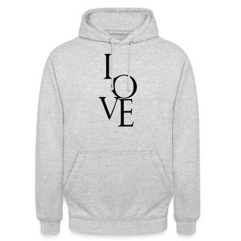 promise - Unisex Hoodie - light heather grey - Front - Alina (178cm) & Michal (187cm)
