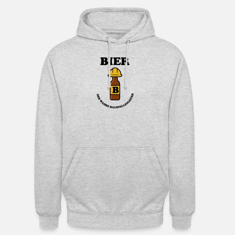 BIER - Unisex Hoodie - Hellgrau meliert