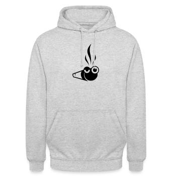 Joint - Unisex Hoodie - Hellgrau meliert - Vorne - Alina (178cm) & Michal (187cm)