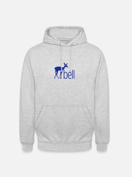 REHbell Rebell - Unisex Hoodie - Hellgrau meliert
