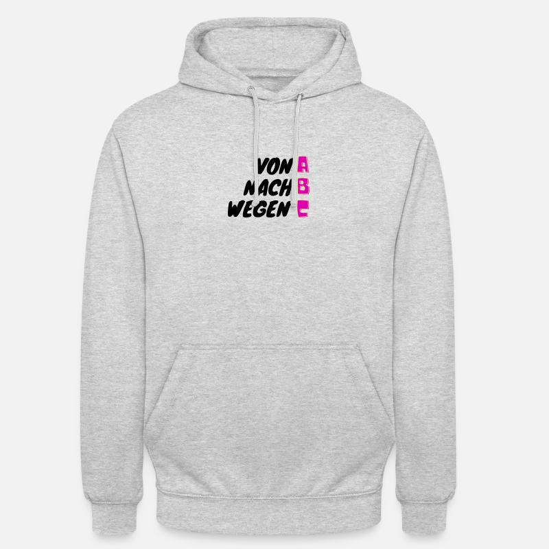 ABC - Unisex Hoodie - Hellgrau meliert