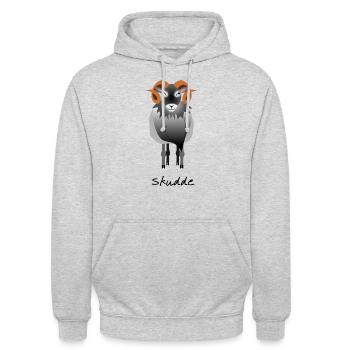 Skudde grau - Unisex Hoodie - Hellgrau meliert - Vorne - Alina (178cm) & Michal (187cm)
