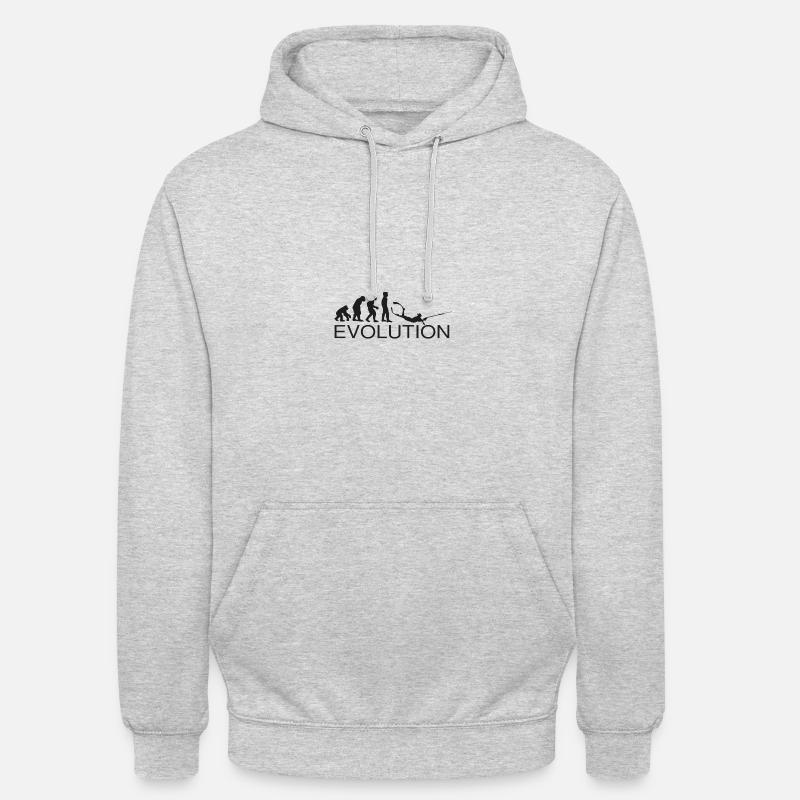 Chasse sous-marine Evolution - Sweat-shirt à capuche unisexe - gris clair chiné