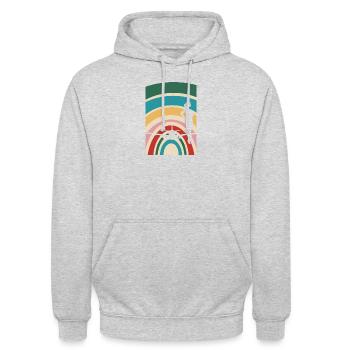 Stewardess Airline Flugverkehr - Unisex Hoodie - Hellgrau meliert - Vorne - Alina (178cm) & Michal (187cm)
