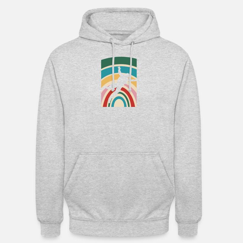Skydive Skydiving Luft - Unisex Hoodie - Hellgrau meliert