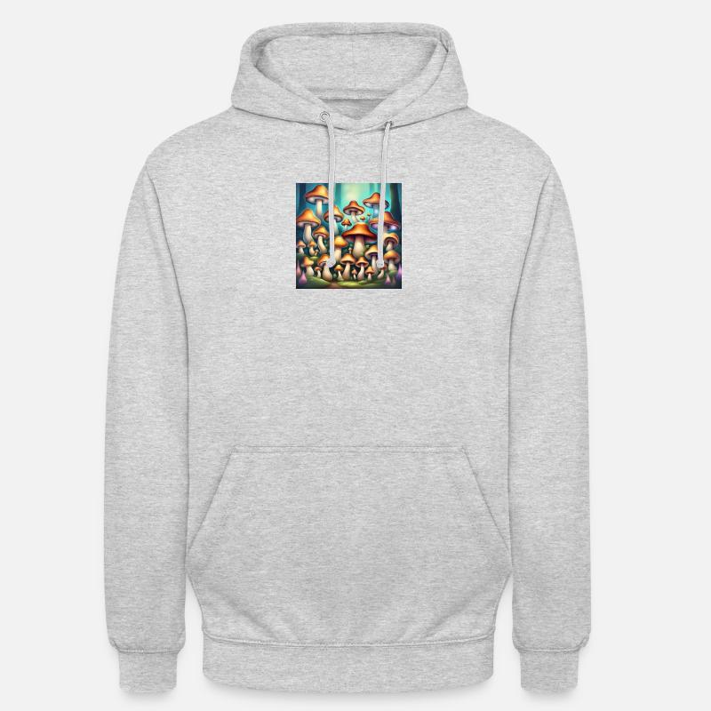 Mycètes - Sweat-shirt à capuche unisexe - gris clair chiné