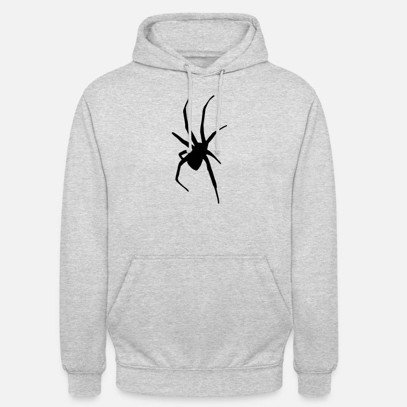 Spider - Felpa con cappuccio unisex - grigio chiaro melange