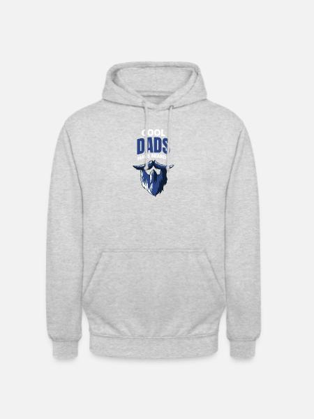 Cool dads have beards - Unisex Hoodie - light heather grey