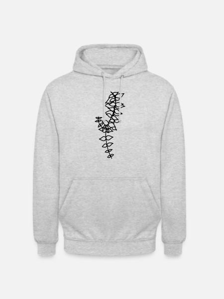 Hanging plant 2 - Unisex Hoodie - Hellgrau meliert