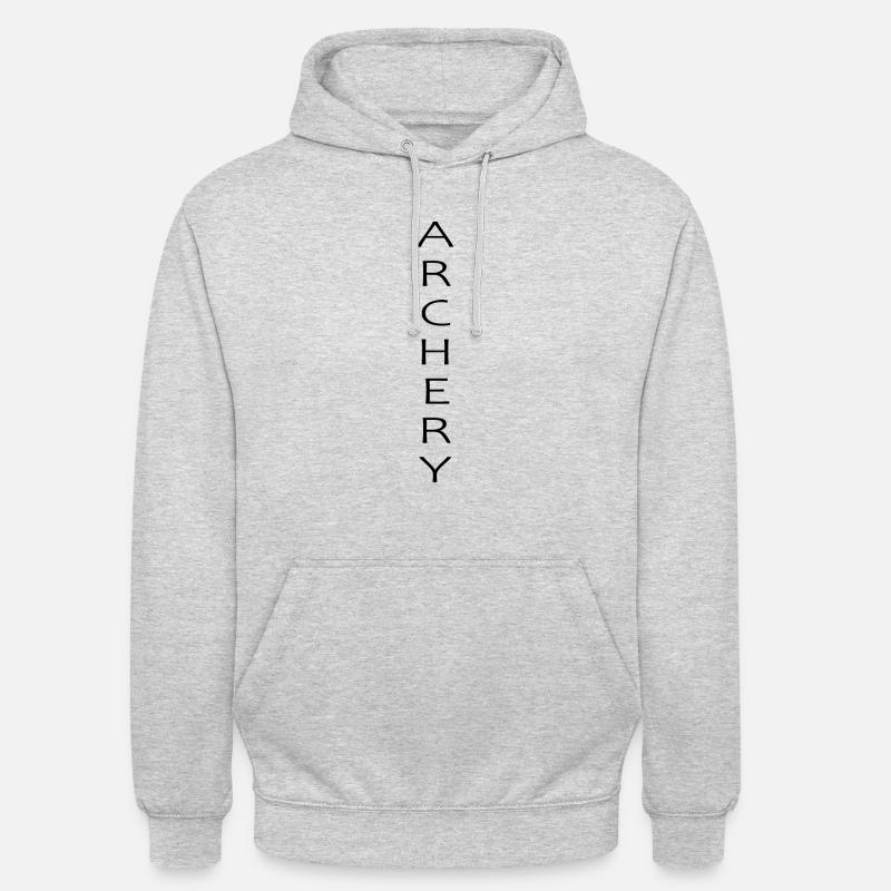 Bogenschießen Archery Pfeil Bogen - Unisex Hoodie - Hellgrau meliert