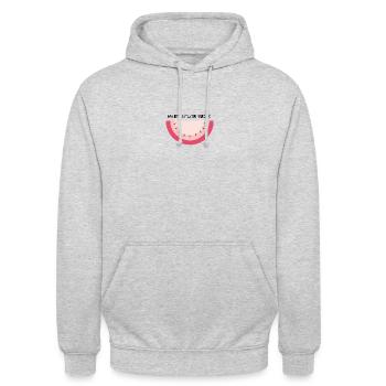 watermelon sugar - Unisex Hoodie - light heather grey - Front - Alina (178cm) & Michal (187cm)