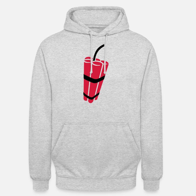 Dynamite - Sweat-shirt à capuche unisexe - gris clair chiné