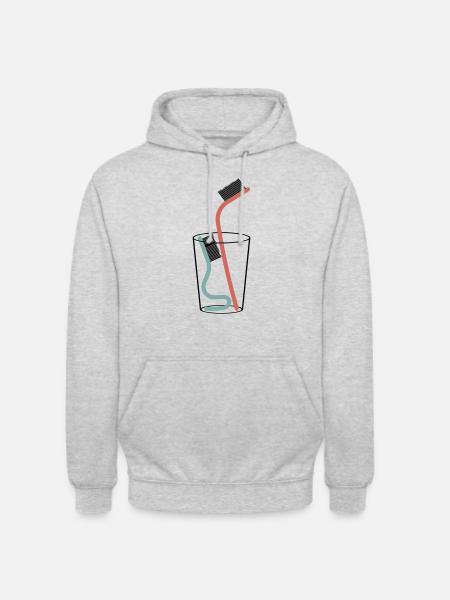 Toothbrushes - Unisex Hoodie - light heather grey
