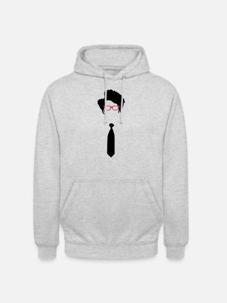 Moss IT-Crowd - Sweat-shirt à capuche unisexe - gris clair chiné
