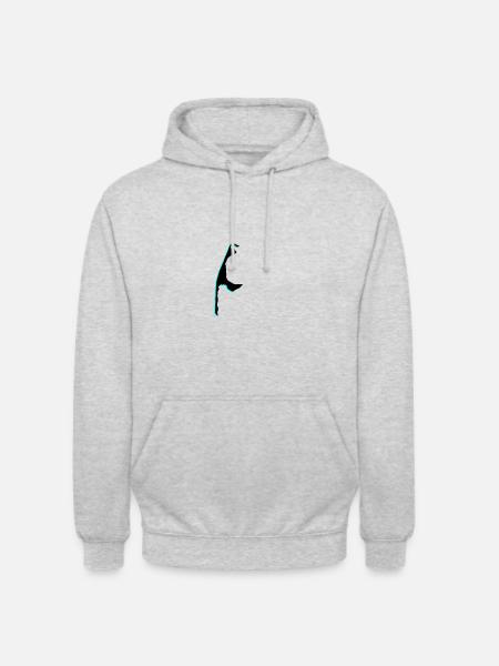 Sylt Silhouette - Unisex Hoodie - Hellgrau meliert