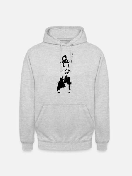 kendo - Unisex Hoodie - Hellgrau meliert