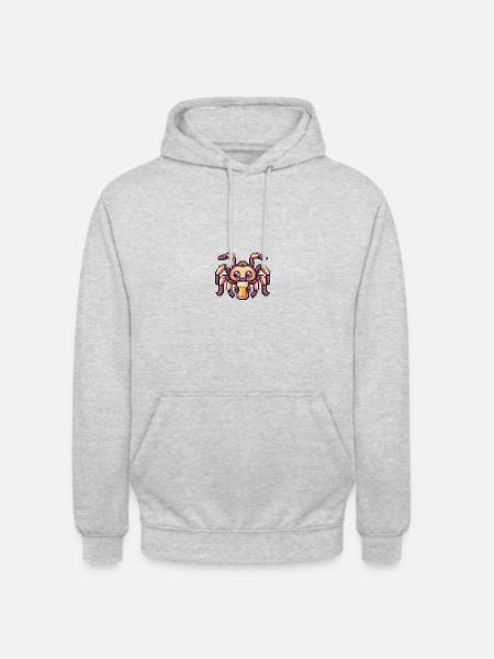 Tarantula Beer Spider Pixel - Unisex Hoodie - light heather grey
