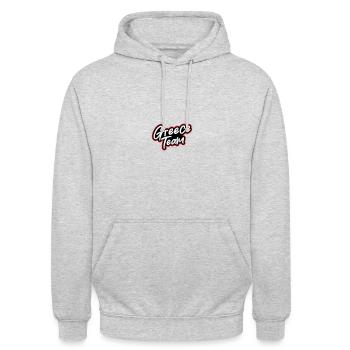 Greece Team - Unisex Hoodie - light heather grey - Front - Alina (178cm) & Michal (187cm)