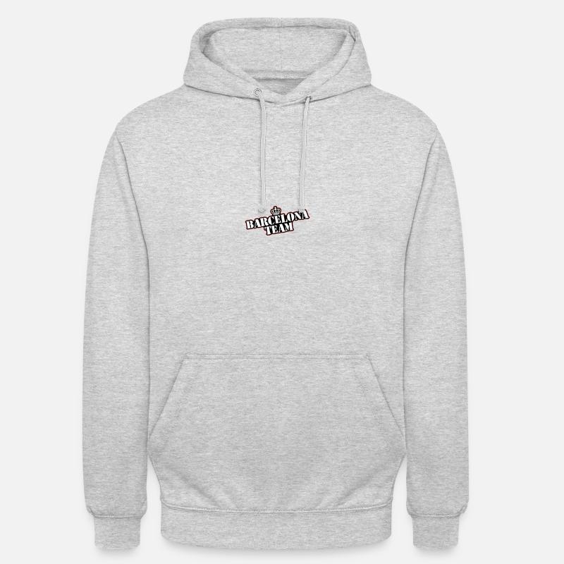 L’équipe de Barcelone - Sweat-shirt à capuche unisexe - gris clair chiné