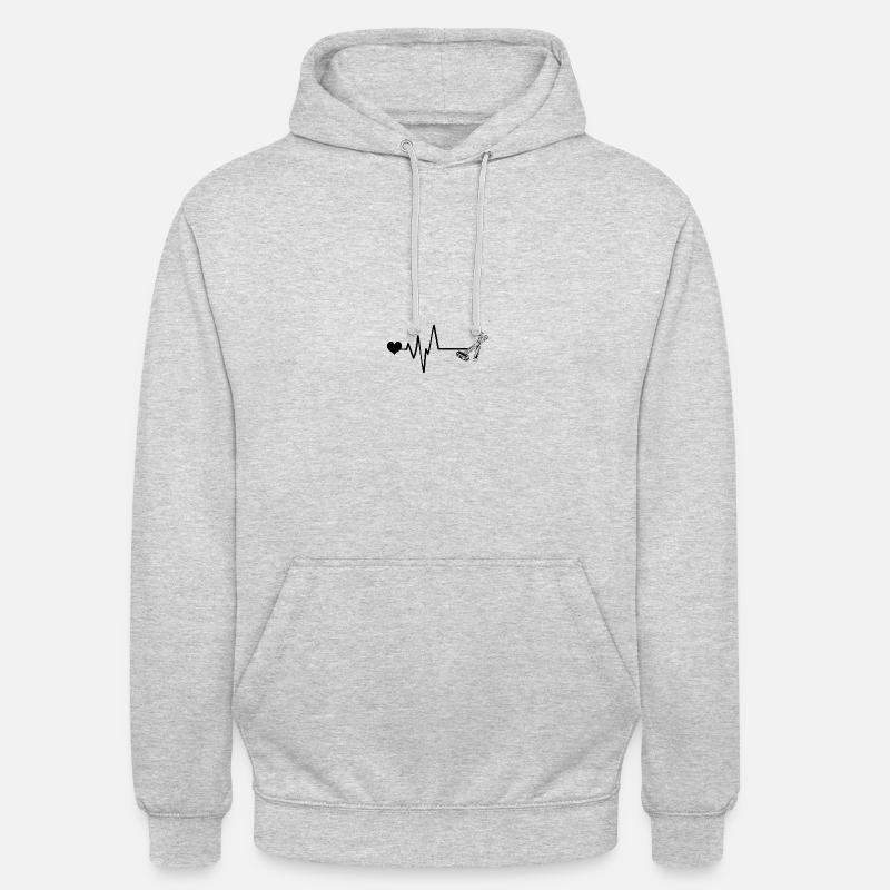 Marteau Outil Pulse Love - Sweat-shirt à capuche unisexe - gris clair chiné