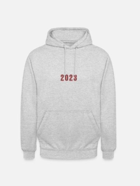 2023 Year Number - Unisex Hoodie - light heather grey