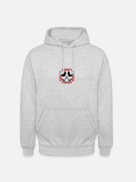 Wine glass red wine icon - Unisex Hoodie - light heather grey