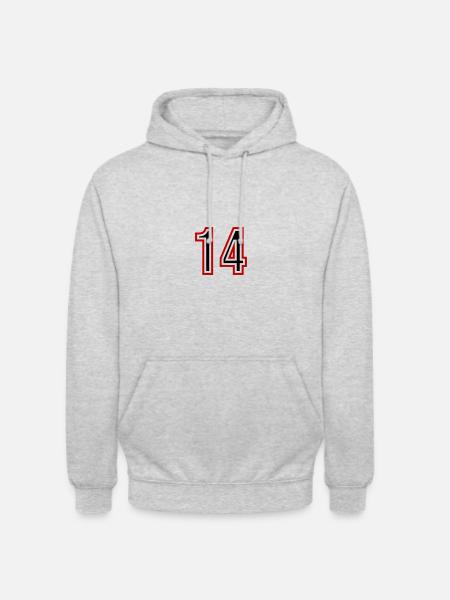 14 Number Years Jersey - Unisex Hoodie - light heather grey