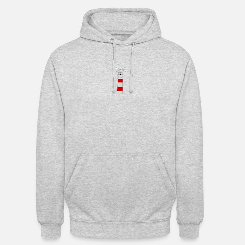 Leuchtturm - Unisex Hoodie - Hellgrau meliert
