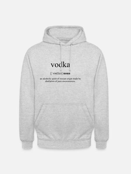 Vodka (Vodka) Definition Dictionary - Unisex Hoodie - light heather grey
