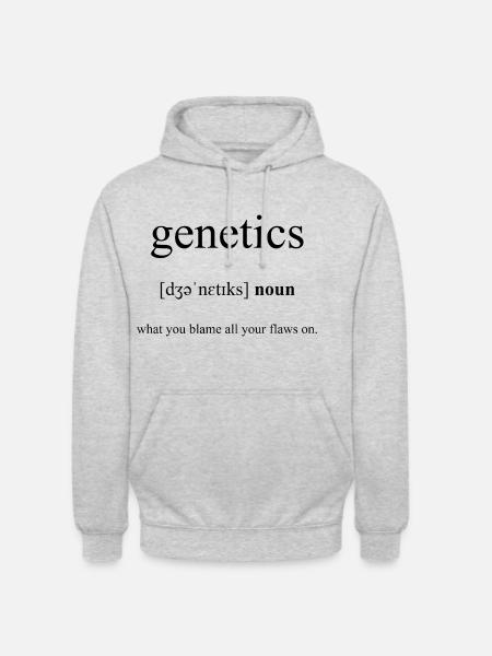 Genetics Definition Dictionary - Unisex Hoodie - Hellgrau meliert