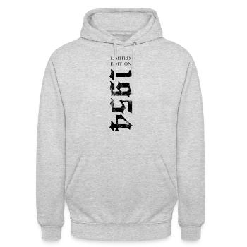 1954 - Unisex Hoodie - light heather grey - Front - Alina (178cm) & Michal (187cm)