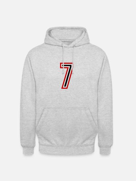 7 Number Years Jersey - Unisex Hoodie - light heather grey