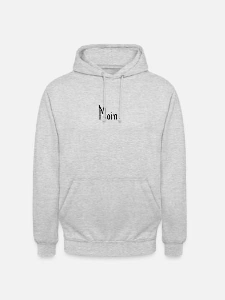 Moin. - Unisex Hoodie - Hellgrau meliert