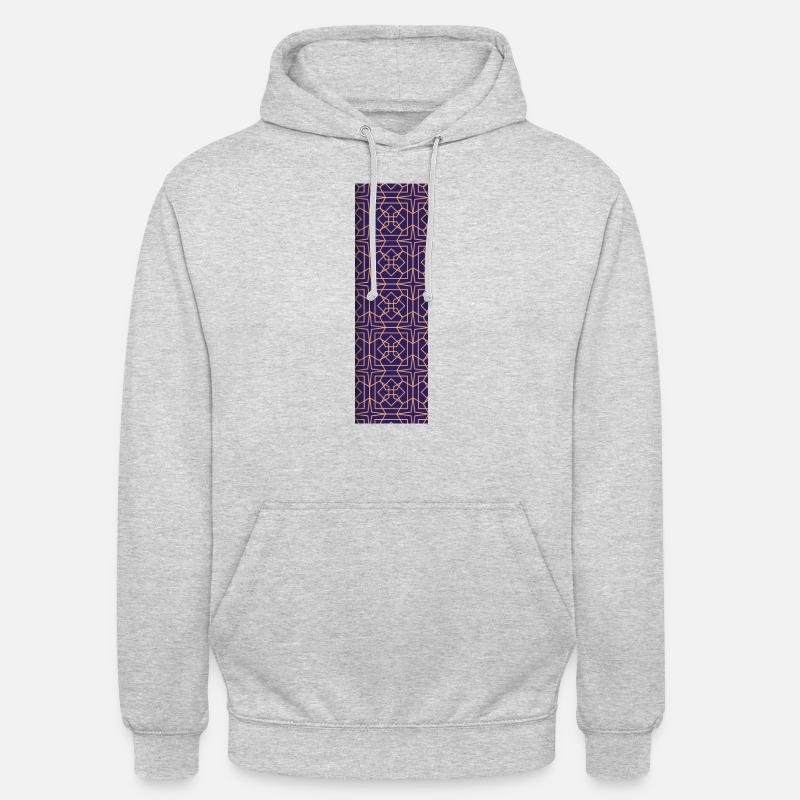 bazin wax - Sweat-shirt à capuche unisexe - gris clair chiné