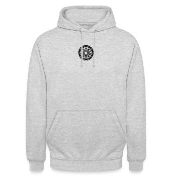 Réacteur arc - Sweat-shirt à capuche unisexe - gris clair chiné - Devant - Alina (178cm) & Michal (187cm)