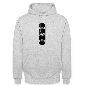 Skate skating skater sk8 skateing - Unisex Hoodie - light heather grey - Front - Alina (178cm) & Michal (187cm)