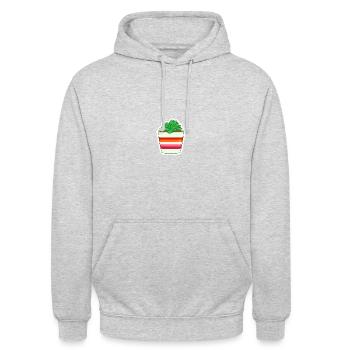 Lesbian Succulent - Unisex Hoodie - light heather grey - Front - Alina (178cm) & Michal (187cm)