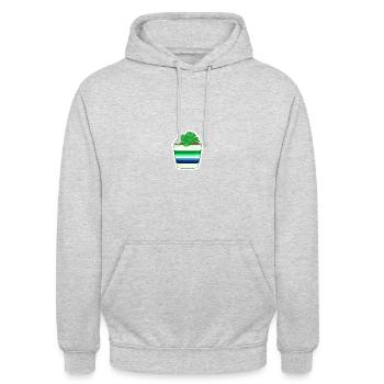 Gay Succulent - Unisex Hoodie - light heather grey - Front - Alina (178cm) & Michal (187cm)