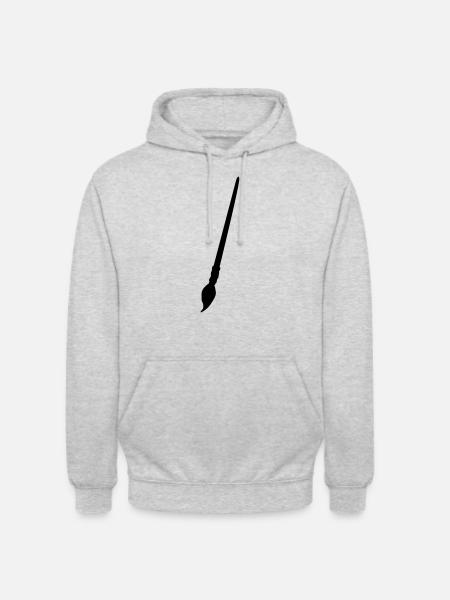Paintbrush - Unisex Hoodie - Hellgrau meliert