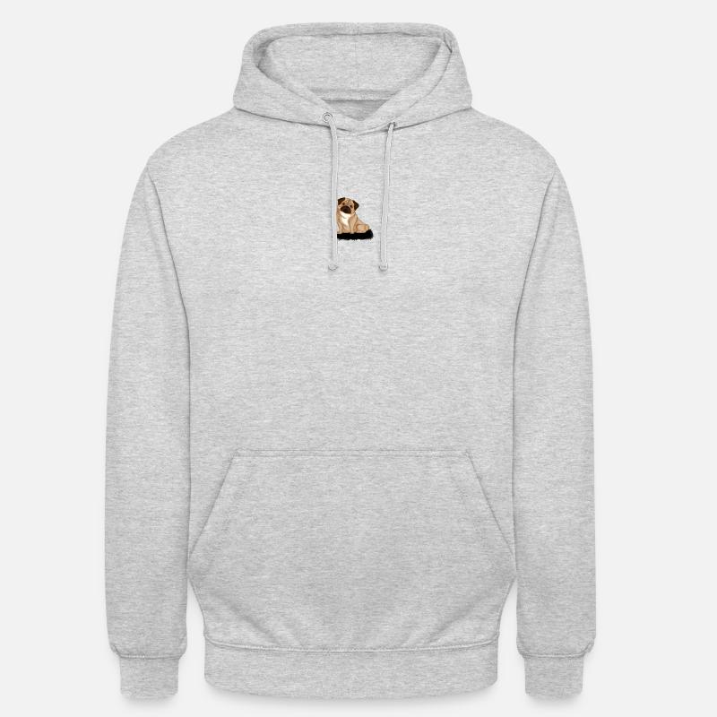 MOPS - Sweat-shirt à capuche unisexe - gris clair chiné