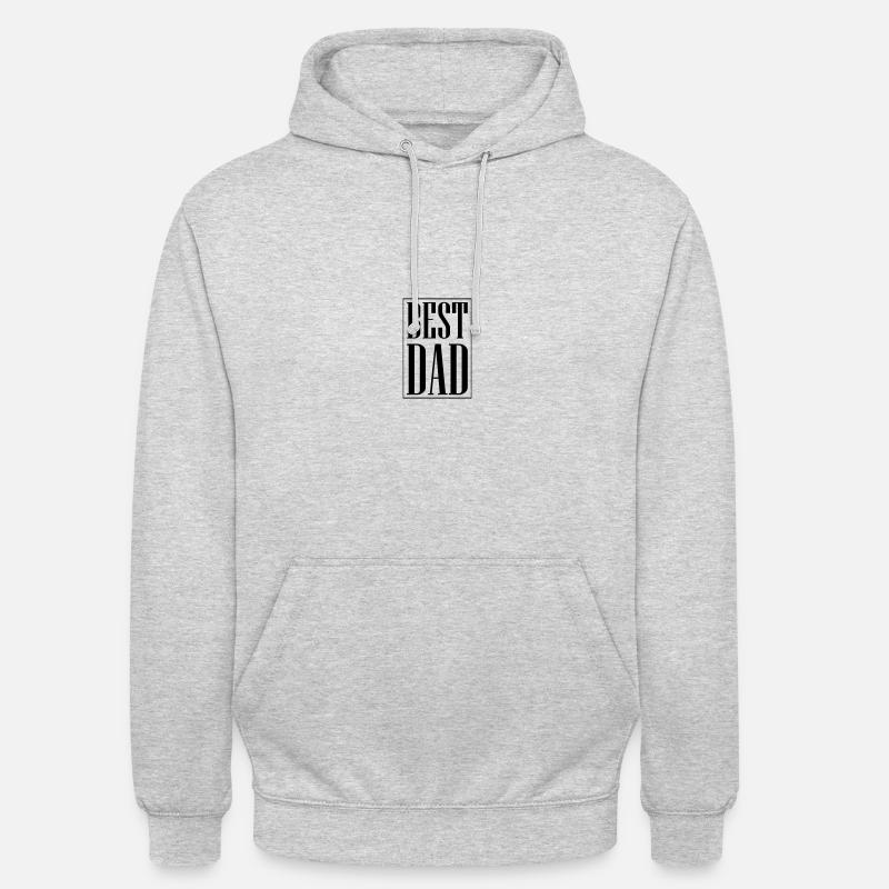 Meilleur papa papa - Sweat-shirt à capuche unisexe - gris clair chiné