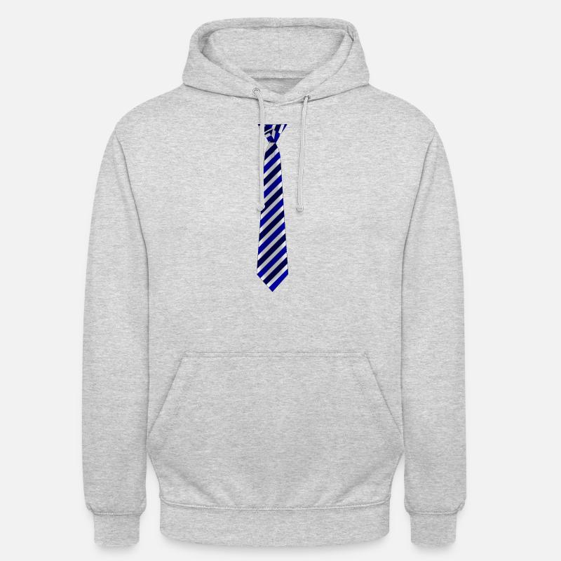 Cravate à rayures Eldredge - Sweat-shirt à capuche unisexe - gris clair chiné