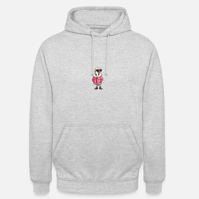 Strauß Winter Comic - Unisex Hoodie - Hellgrau meliert