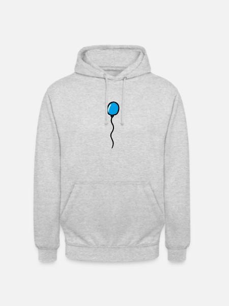 Ballon - Sweat-shirt à capuche unisexe - gris clair chiné