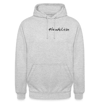 hundeliebe - Unisex Hoodie - light heather grey - Front - Alina (178cm) & Michal (187cm)