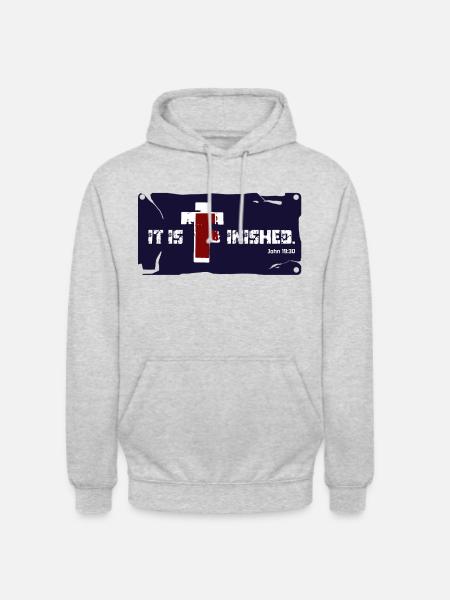 It Is Finished - Unisex Hoodie - light heather grey
